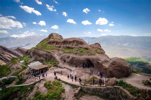 Alamut Castle in Iran. A UNESCO world heritage site in Iran. Alamut Castle in Iran. A UNESCO world heritage site in Iran.